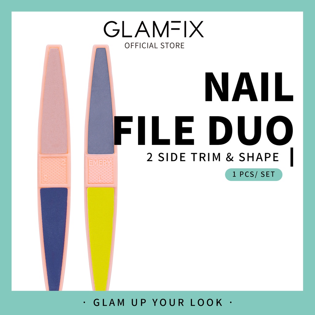 ❤ MEMEY ❤ GLAMFIX Nail File Duo | Alat Kikir Amplas Kuku 4 Way Buffer