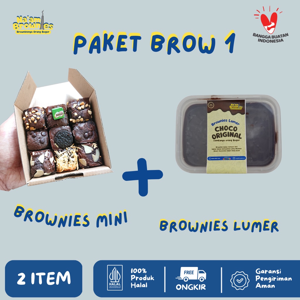 Paket Bandling  BrowBrow Brownies mini dan Lumer