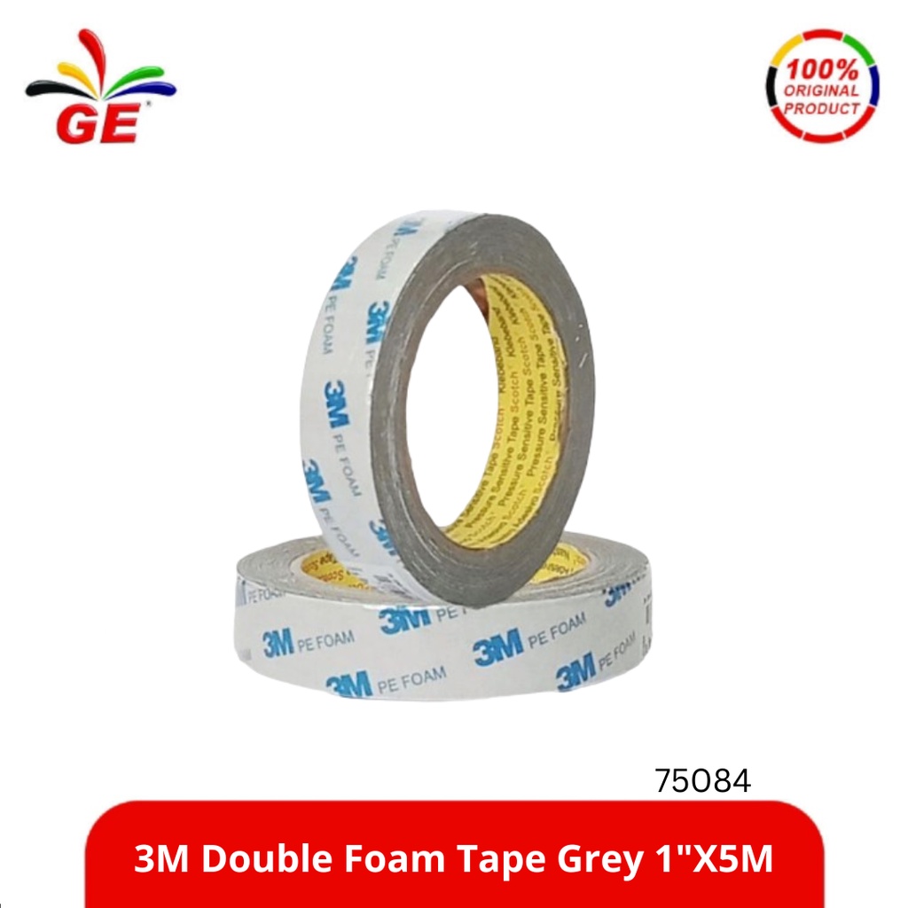 

3M - Double Foam Tape Grey 1"X5M 75084
