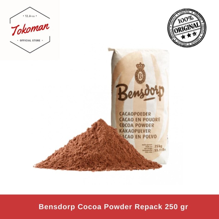 

COKLAT-BUBUK- BENSDORP COCOA POWDER REPACK 250 GR / COKLAT BUBUK -BUBUK-COKLAT