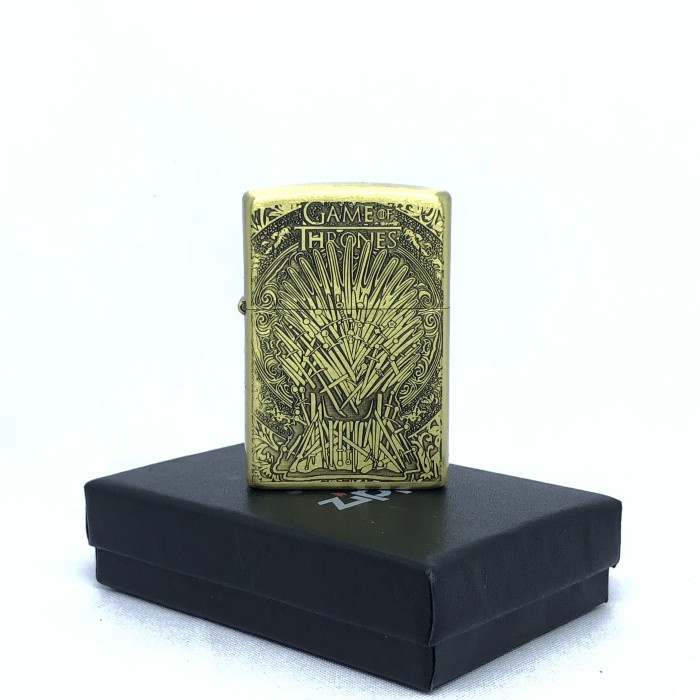 Korek Api Zippo Gold Motif Game Of Thrones GOT Grafir Premium