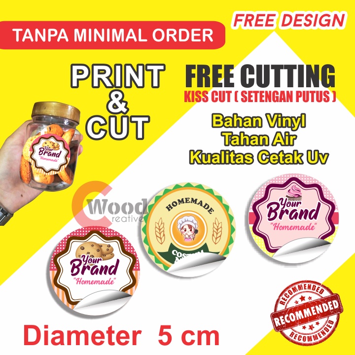 

ISI 40 PCS CUSTUM STIKER LABEL NAMA PRODUK SENDIRI DIAMETER 5CM