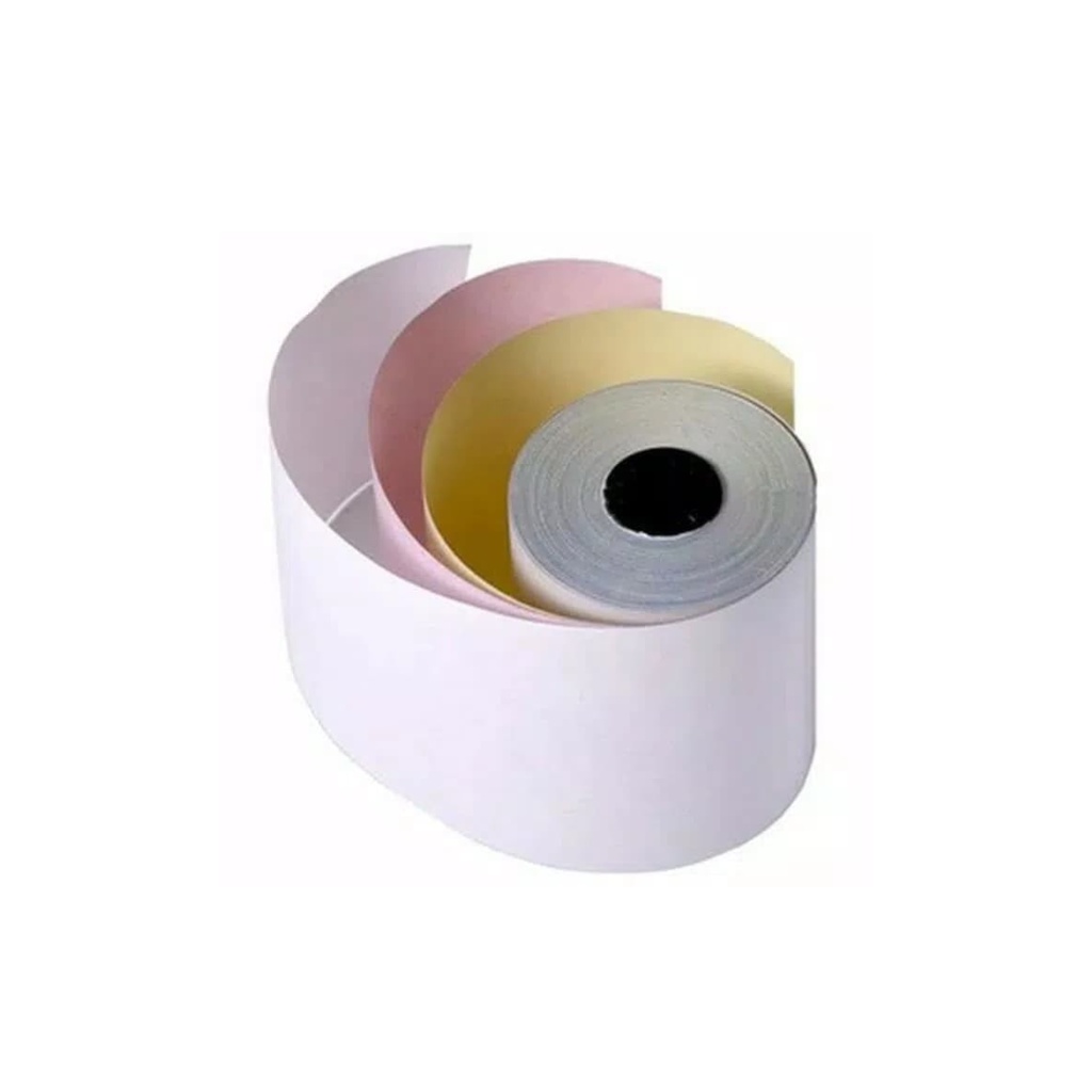 

HJK Kertas Struk Kasir /Kas Register 75X65 (3PLY) Paper Print 1 Pack ( 10 Roll) atk