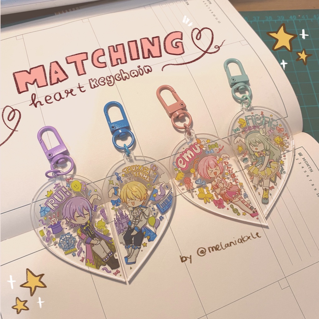 NEW MATCHING KEYCHAIN (ORV FRIEREN HSR LUXIEM NOCTYX GENSHIN PROSEKA)