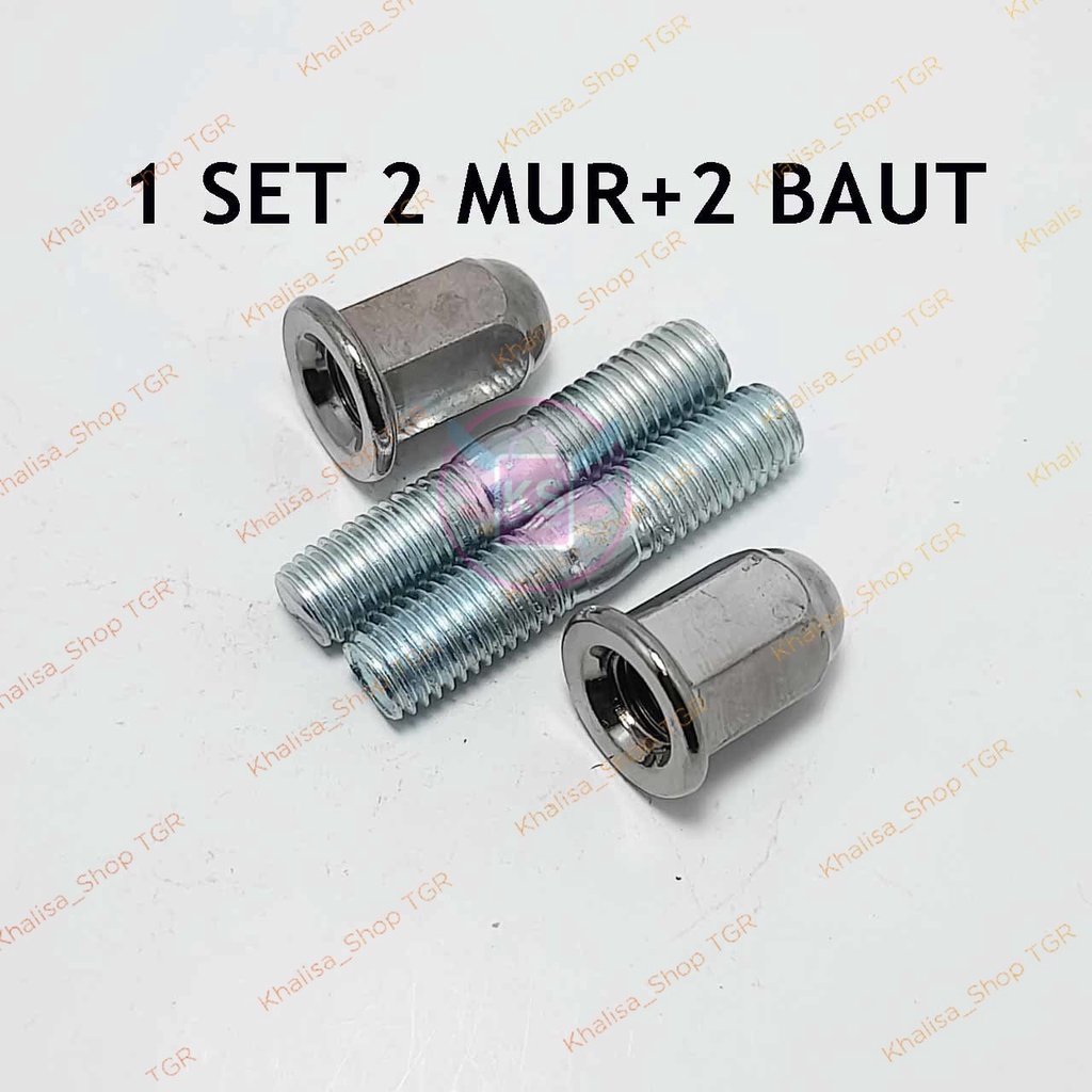 MANIFOL/Baut tanam /mur topi/mur flange Knalpot mur + baut knalpot vario 125 vario 150 mur M7(mur 11