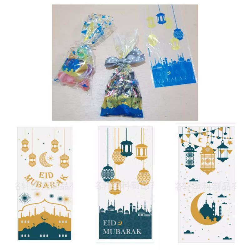 

(PC33) 10pcs Plastik lebaran OPP dengan kawat