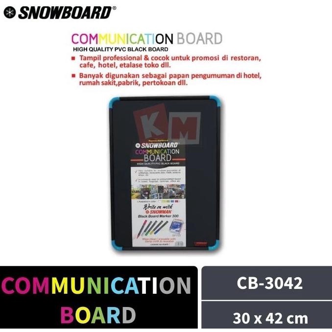 

Snowman Magnetic Blackboard / Communication Board 42 x 30 cm