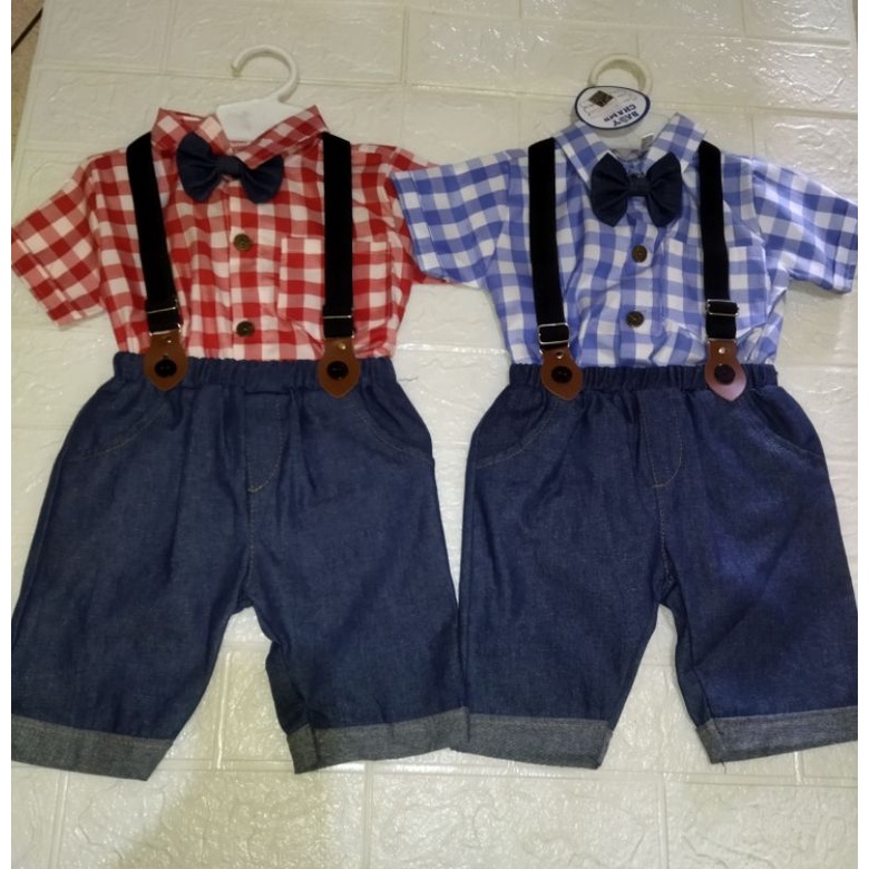 Set jumper jeans bayi 6-12 bulan SNI