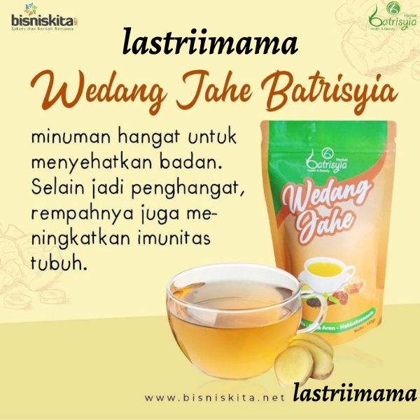 

✔️Splash⚡ MINUMAN HERBAL / MINUMAN ENAK BATRISYIA Wedang Jahe Obat Batuk, masuk angin dan meriang 150gr