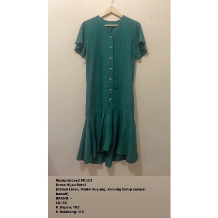 Dress Hijau Botol