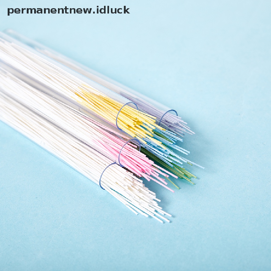 [luckypermanentnew] 60 /70 /160Pcs Set Pembersih Telinga Rumput Kertas Floss Ear Hole Aftercare Tools [ID]