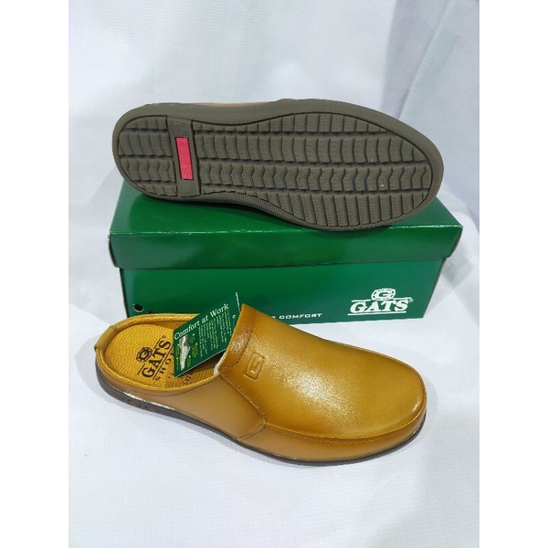 Sepatu sandal kulit pria GATS NB 0002 original-tan,39