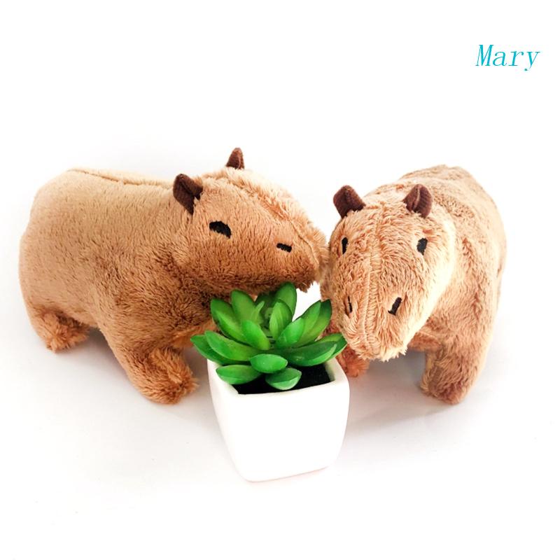 Mary Realistis 3D Capybara Rodent Figure Untuk Boneka Dekorasi Meja Butik Gear Store Supp