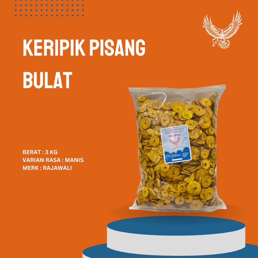 Jual Keripik Pisang Bulat Manis 3kg Shopee Indonesia