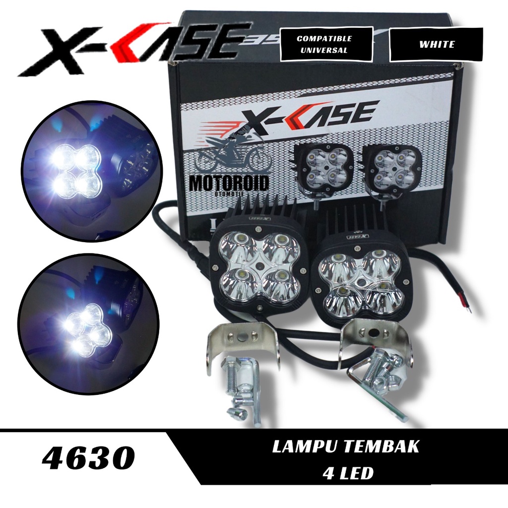 Lampu Sorot Tembak LED Cree Bar CWL 4 Mata Sepasang L4Z 60WAT Spotlight Waterproof Motor Mobil