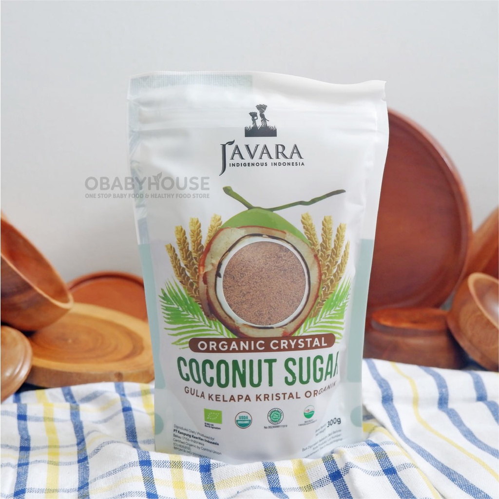 Javara Organic Crystal Coconut Sugar Original (Pouch) 300 gr