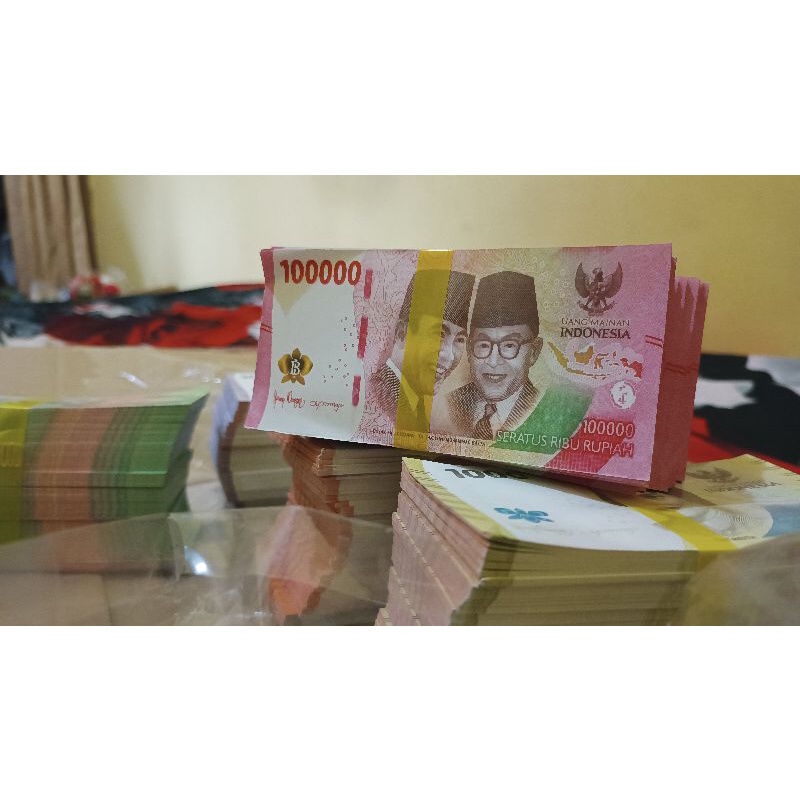 uang mainan model baru isi 10 lembar