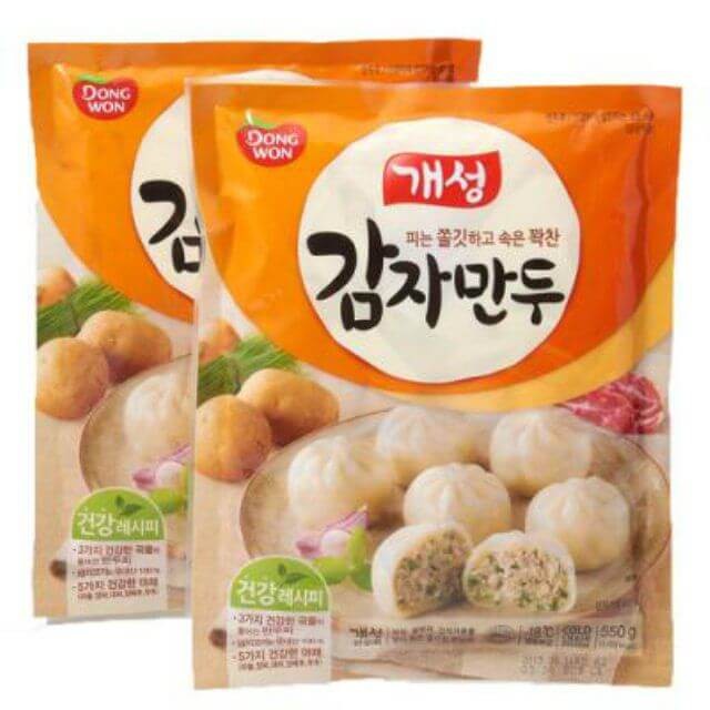 

Past Dongwon Kamja/Potato Mandu /Pangsit Isi Daging Babi Dan Sayuran 550Gr