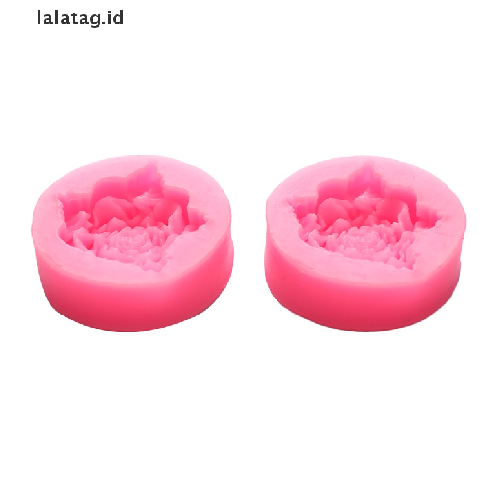 [lalatag] Bloom Rose Silikon Kue 3D Bunga Fondant Cetakan Cupcake Permen Coklat Dekor [ID]