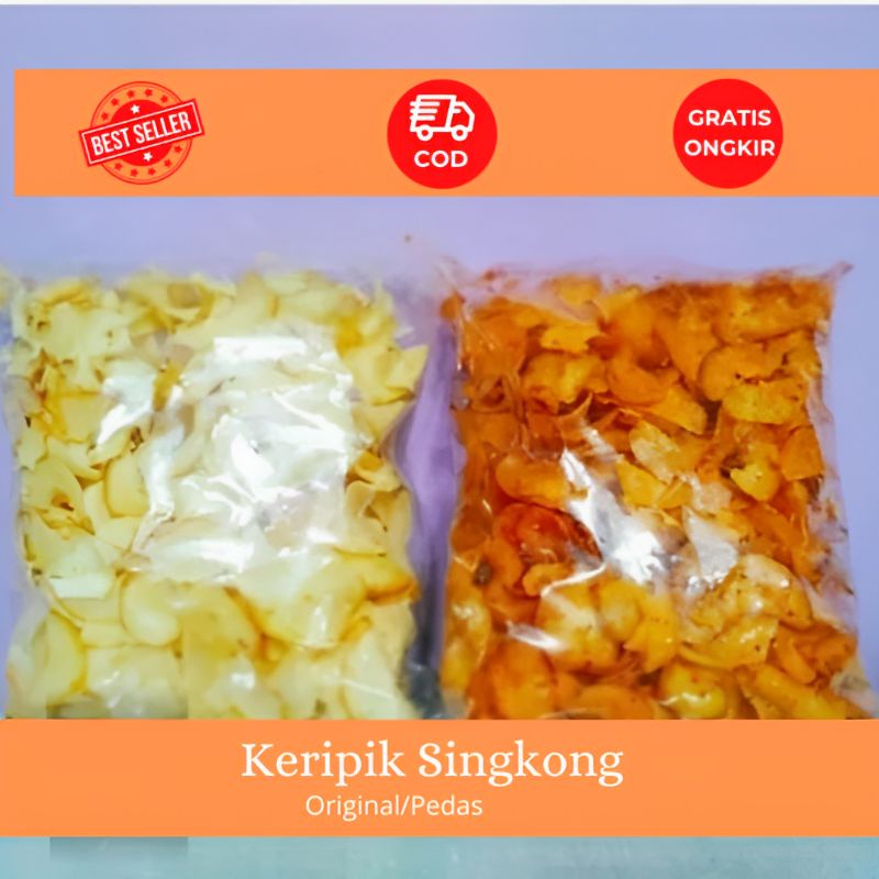 

KERIPIK SINGKONG Asin & Pedas Kiloan
