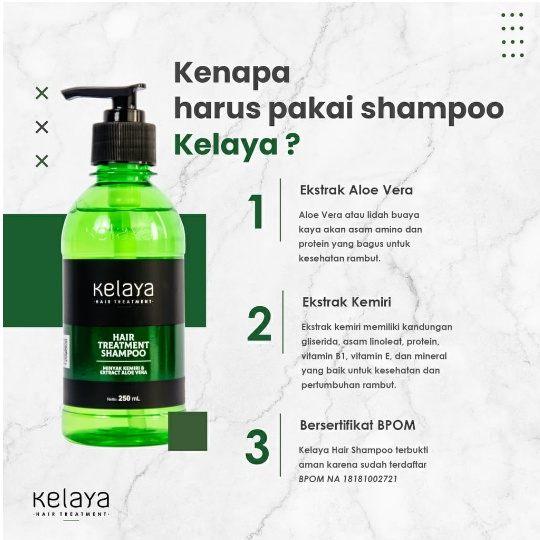 KELAYA Hair Treatment Shampo / Anti Rontok / Penumbuh Rambut 250ml