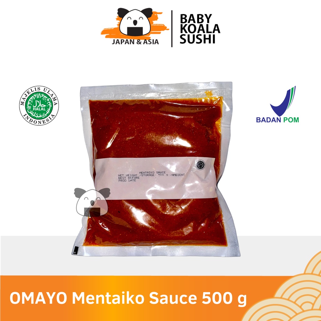 OMAYO Mentaiko Sauce 500 g Halal | Biang Saus Mentaiko