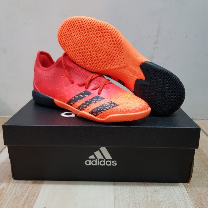 SEPATU FUTSAL ADIDAS PREDATOR FREAK.3 OREN IC-SEPATU FUTSAL ADIDAS