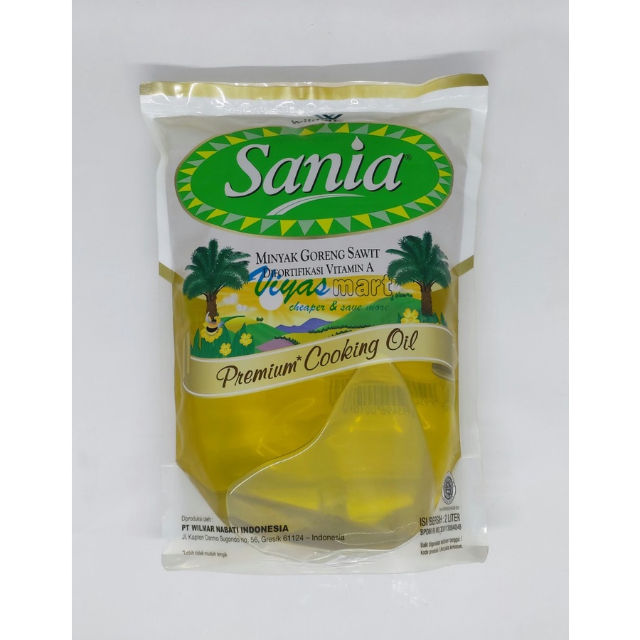 

Sania minyak goreng / cooking oilrefill pouch 2L