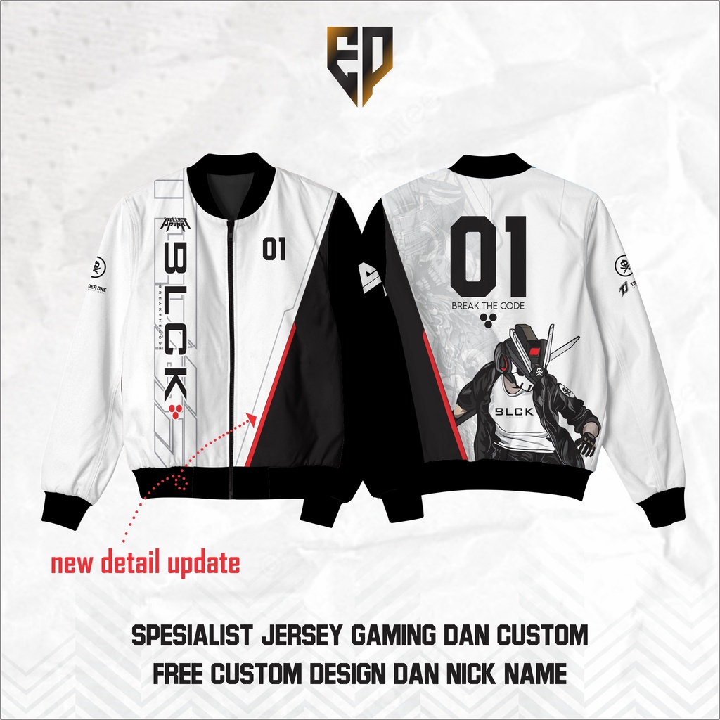 Jaket BLACKLIST INTERNATIONAL S10 TERBARU FULL PRINTING FREE NICKNAME TERLARIS