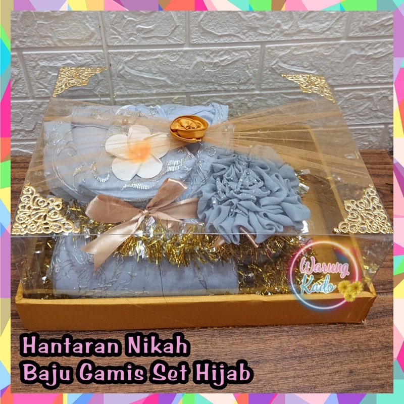 HANTARAN NIKAH GAMIS DAN HIJAB | SESERAHAN MAHAR PARCEL LAMARAN TUNANGAN