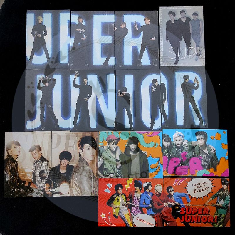 OFFICIAL SUPER JUNIOR STAR COLLECTION PUZZLE CARD LEETEUK HEECHUL YESUNG SHINDONG EUNHYUK SIWON DONG
