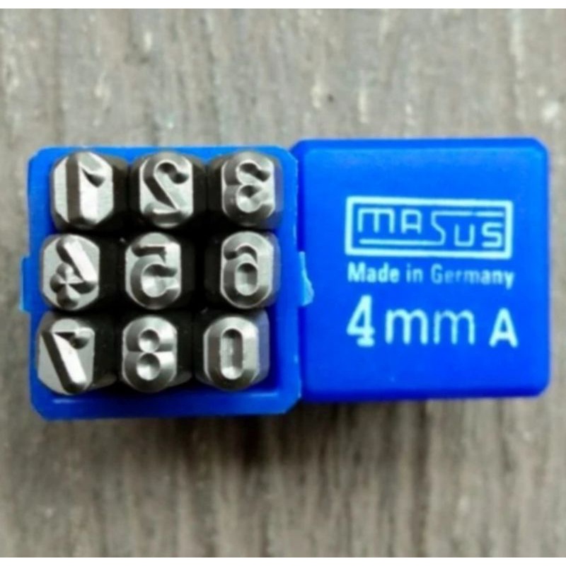 

ketok angka 4mm 0-9 MASUS Germany