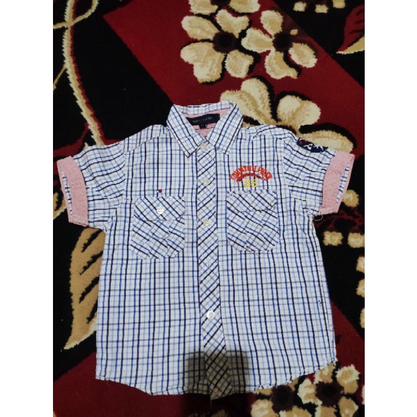 KEMEJA ANAK LAKI LAKI HEM BAYI KOTAK KOTAK