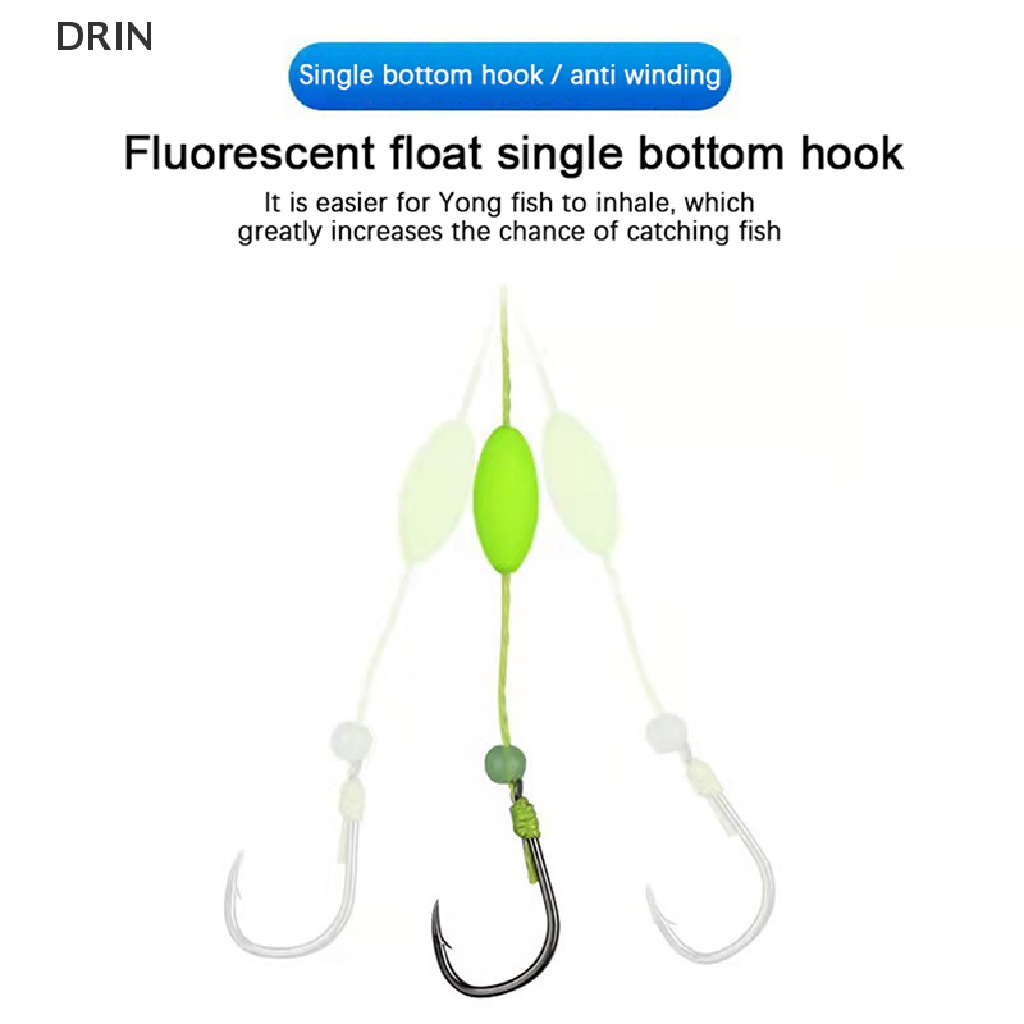 Dr Explosion Fishing Hooks Flap Carp String Hook Kail Laba-Laba Berliku Set Fishhooks Baja Karbon Tinggi Untuk Stream Tackle vn