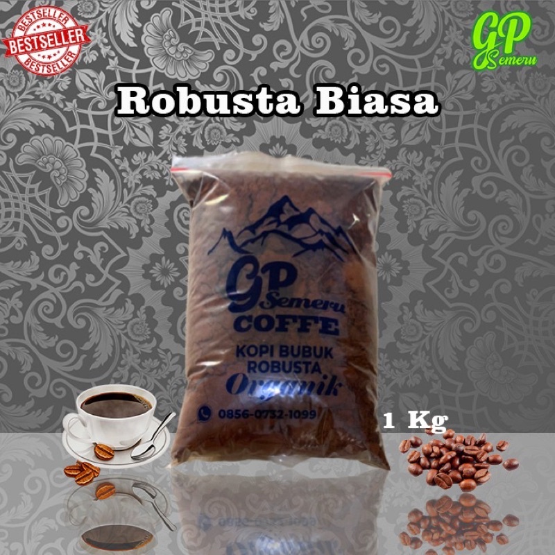 

Kopi Bubuk Robusta 1 kg GP SEMERU Asli Murni 100%