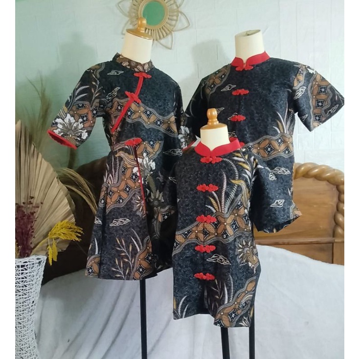 CHEONGSAM COUPLE FAMILY SET ZHI-ZHI / CHEONGSAM BATIK IMLEK / CNY