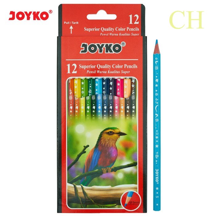 

Joyko Pensil Warna Color Pencils Hexagonal Grip - 12Warna CP-105