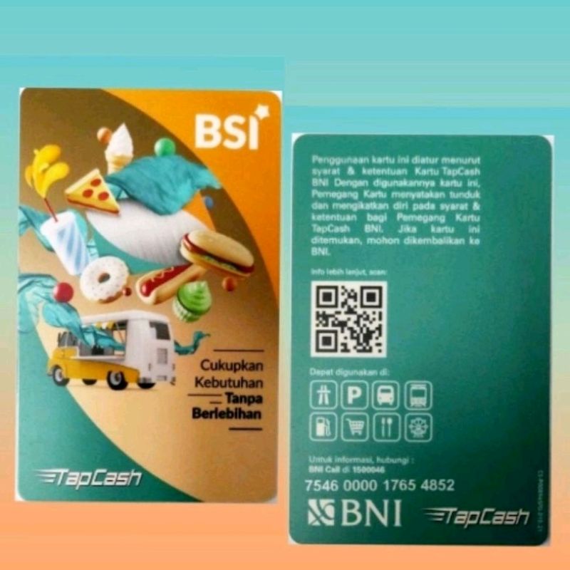 BNI Tapcash BANK BSI ORI eMONEY eTOLL Saldo 0 ORI /Like eMONEY eTOLL Flazz or Brizzi