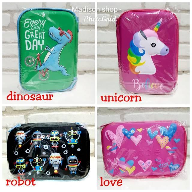 

Pencil Case iggle Tempat Pensil Kado Ak Murah Peralatan Tulis ATK Dino