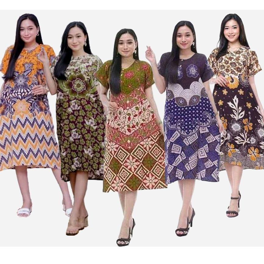 PALING DIMINATI F891 PROMO Daster Kencana Ungu Motif Bunga Batik Terbaru Daster Batik Busui Daster I