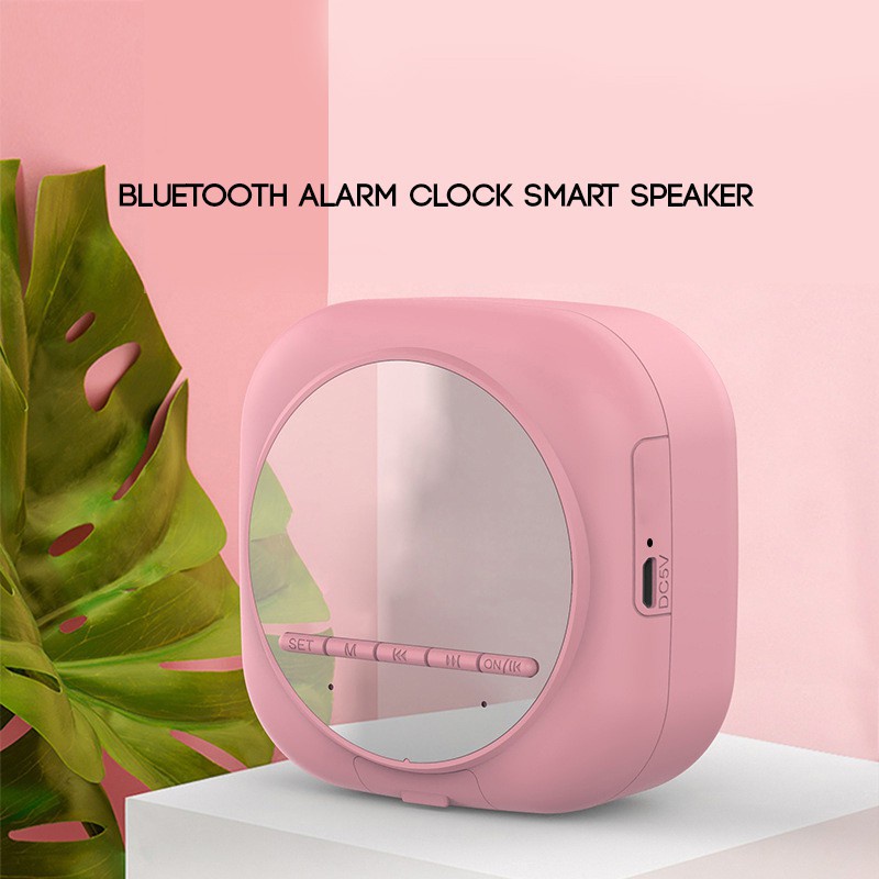 Speaker Jam Bluetooth Mini Versi 5.0 + Alarm dan Radio Q-12