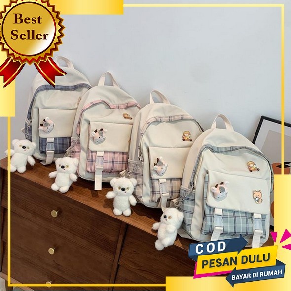 Tas Fashion Wanita Mini Backpack / Tas Travelling Anak Remaja Kekinian / Tas Ransel Korea Tas Murah 