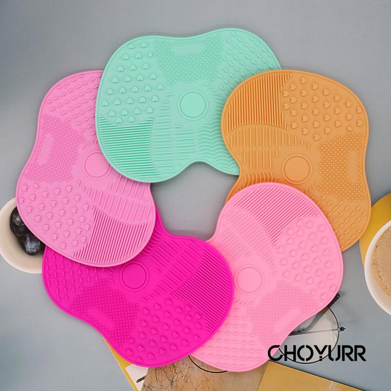 【COD】Alat Pencuci Kuas Makeup / Rinse Pembersih Kuas Makeup / Silicone Pad / Silika Gel Pembersih Brush / Brus Cleaner / Pembersih Brush Make Up Brush Cleaner Pad -CH