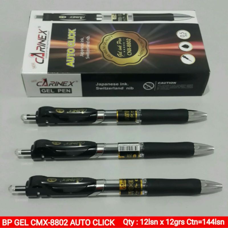

(12PC)BOLPOIN CARINEX CETREKAN CMX-8802 0.5 HITAM