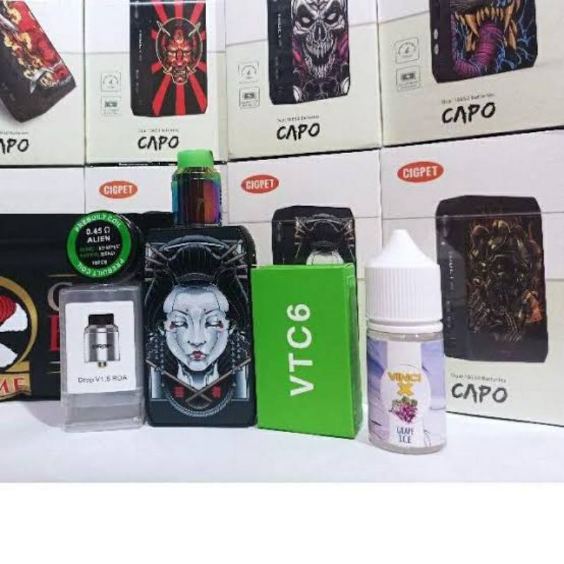 COD Elektronik terbaru PROMO SENTER IJOY CAPO CIGPET FULLSET 128W FULSET LENGKAP SIAP PAKAI COD