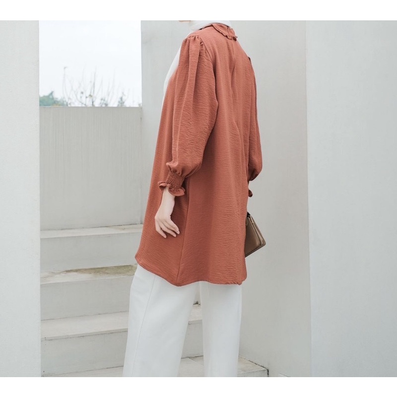 blouse mayoutfit tunik teracota mayoutfit qeeqan