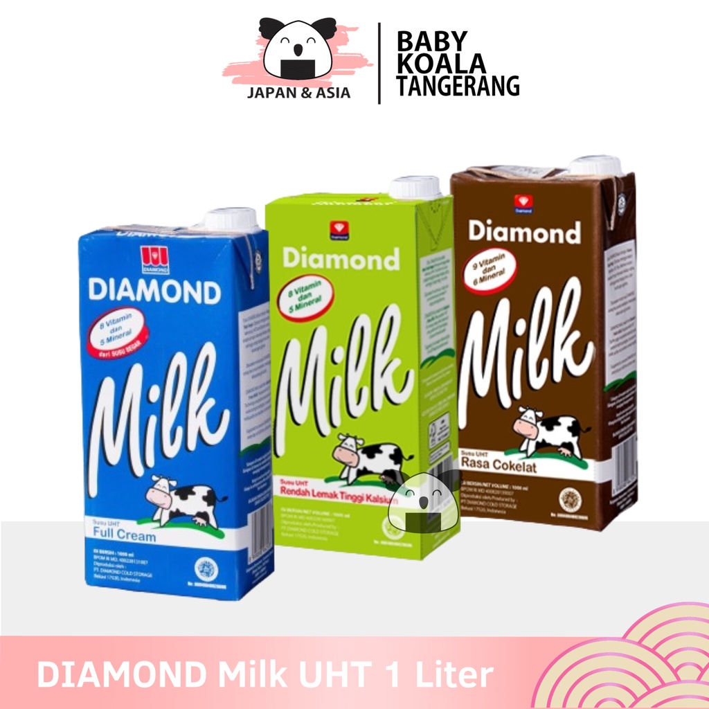 

Diamond Milk UHT Susu Full Cream 1 liter | Coklat Low Fat-