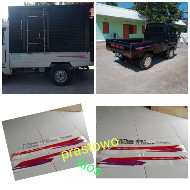 sticker stiker striping list body COLT T 120ss pickup box