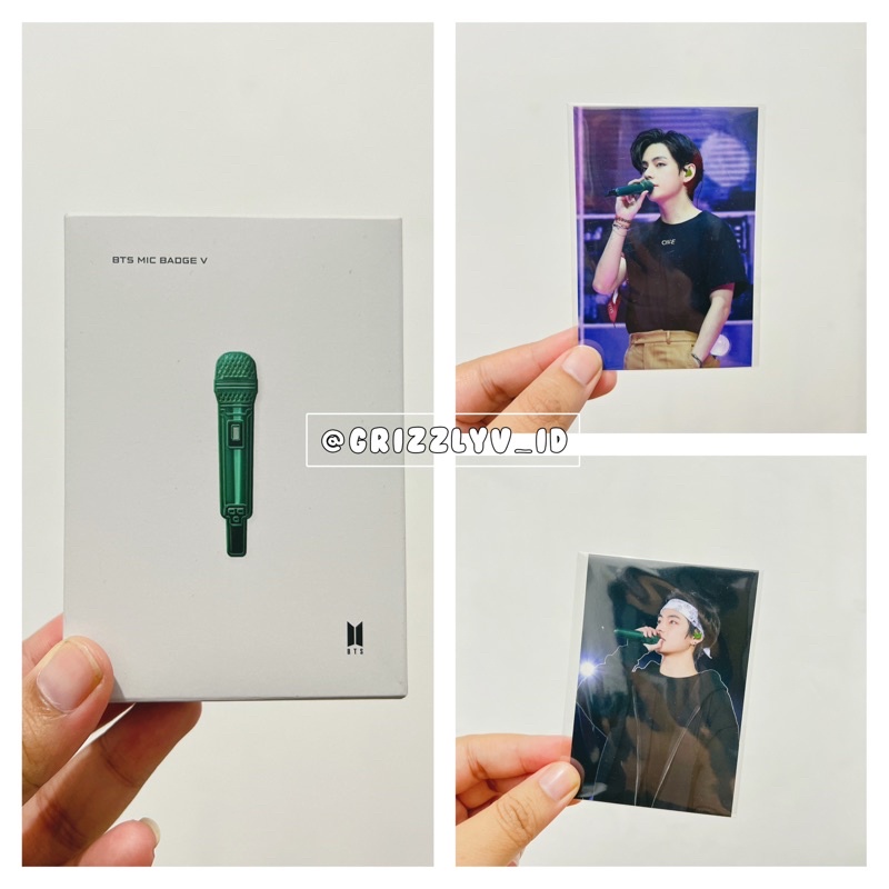 PHOTOCARD BTS MIC BADGE