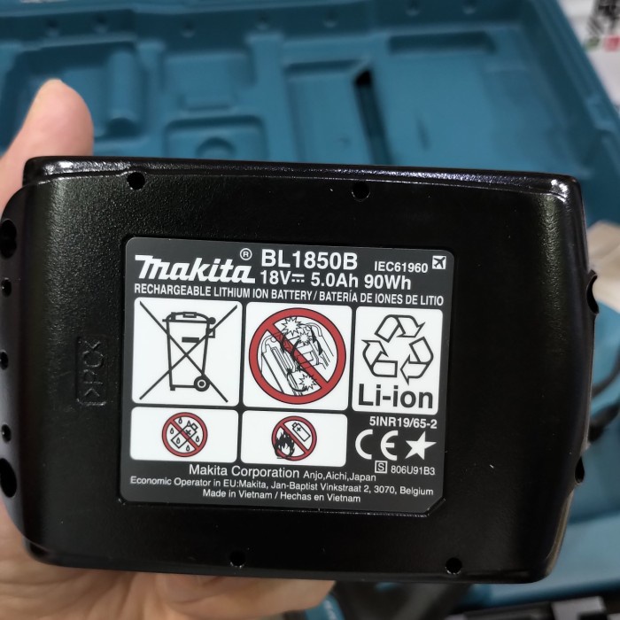 Mesin Gerinda Baterai Cordless Gerinda 4Inch Brushless Makita Dga404 #Original